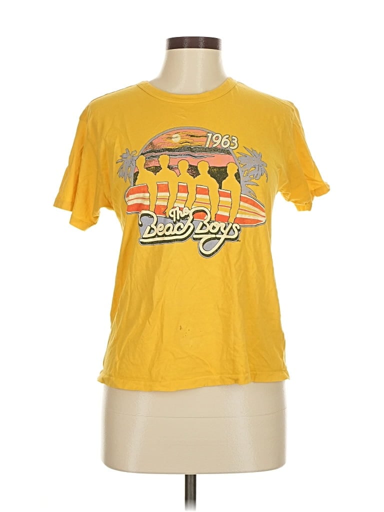 Pre-owned Daydreamer La Short Sleeve T-shirt In Yellow