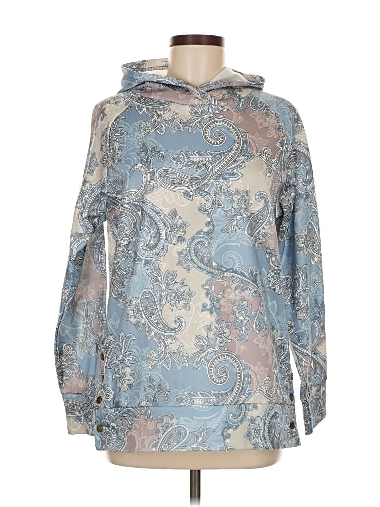 Pre-owned Made With Love Pullover Hoodie In Blue