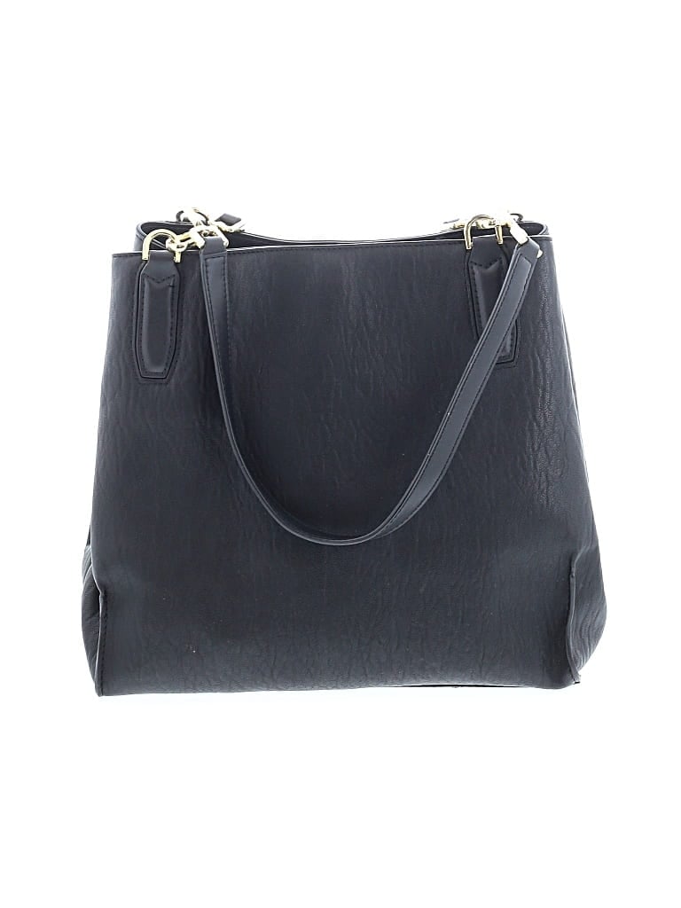 Pre-owned Calvin Klein Leather Tote Bag In Black