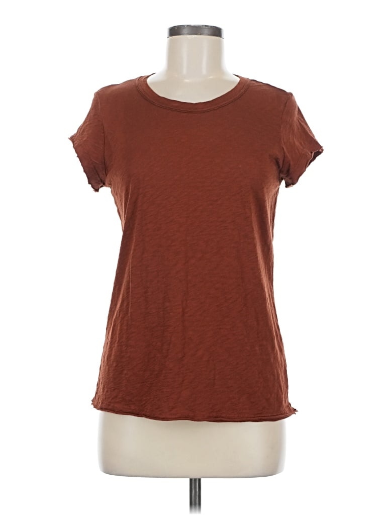Pre-owned Michael Stars Short Sleeve T-shirt In Brown