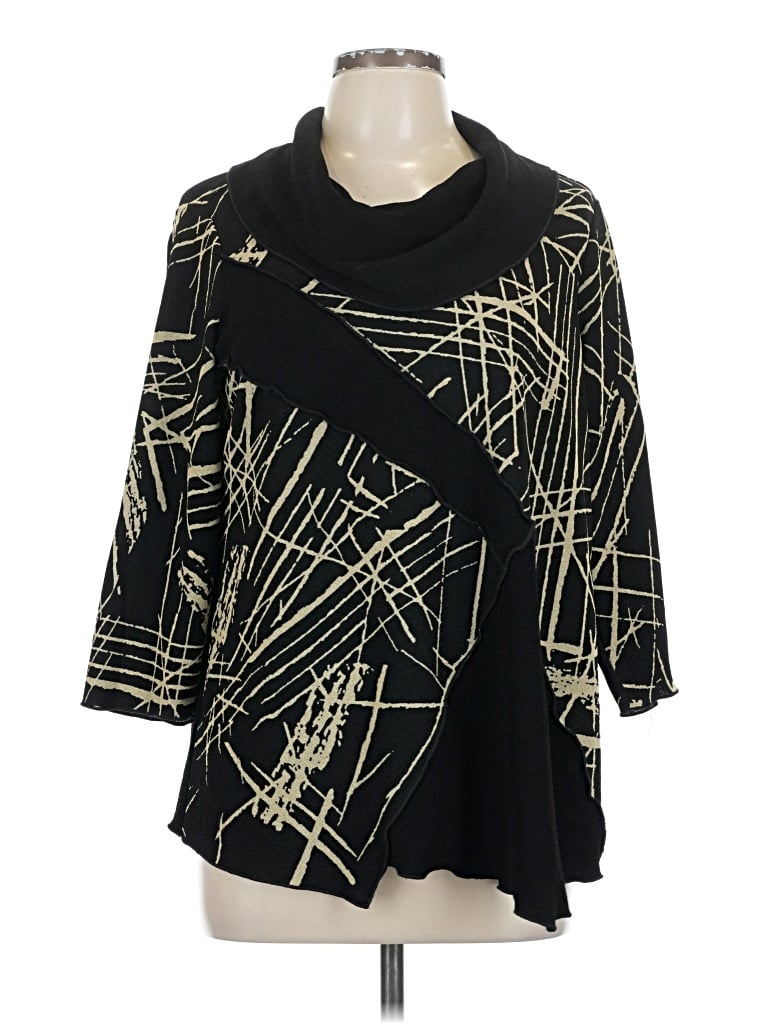 Pre-owned Ali Miles Cardigan Sweater In Black