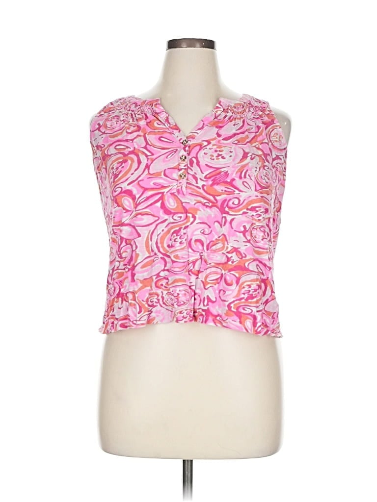 Pre-owned Lilly Pulitzer Sleeveless Blouse In Pink