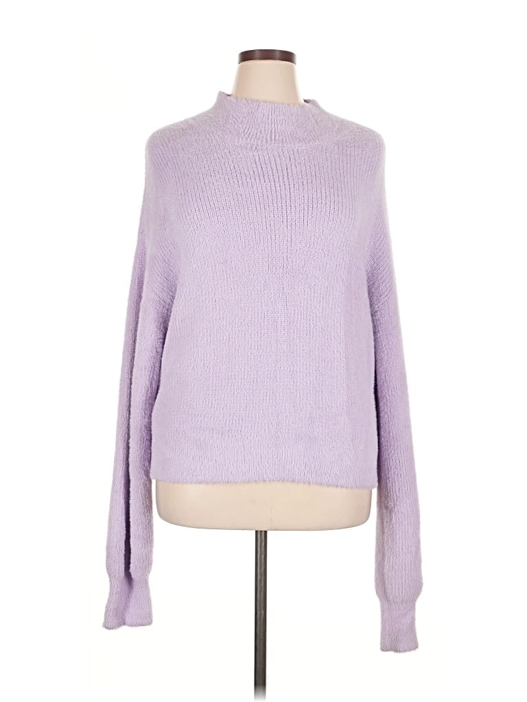 Pre-owned Vigoss Turtleneck Sweater In Purple