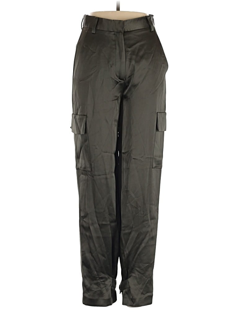 Pre-owned Babaton Cargo Pants In Green