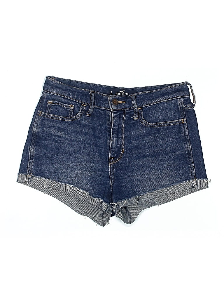 Pre-owned Hollister Denim Shorts In Blue