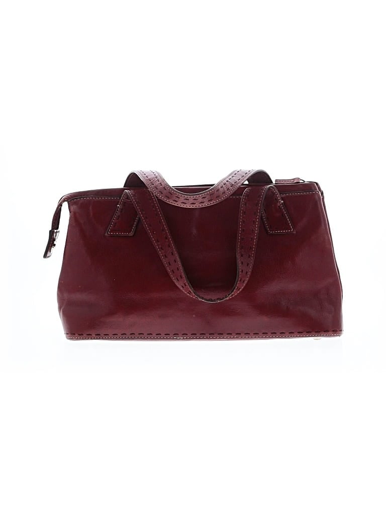 Pre-owned Fossil Leather Satchel In Red