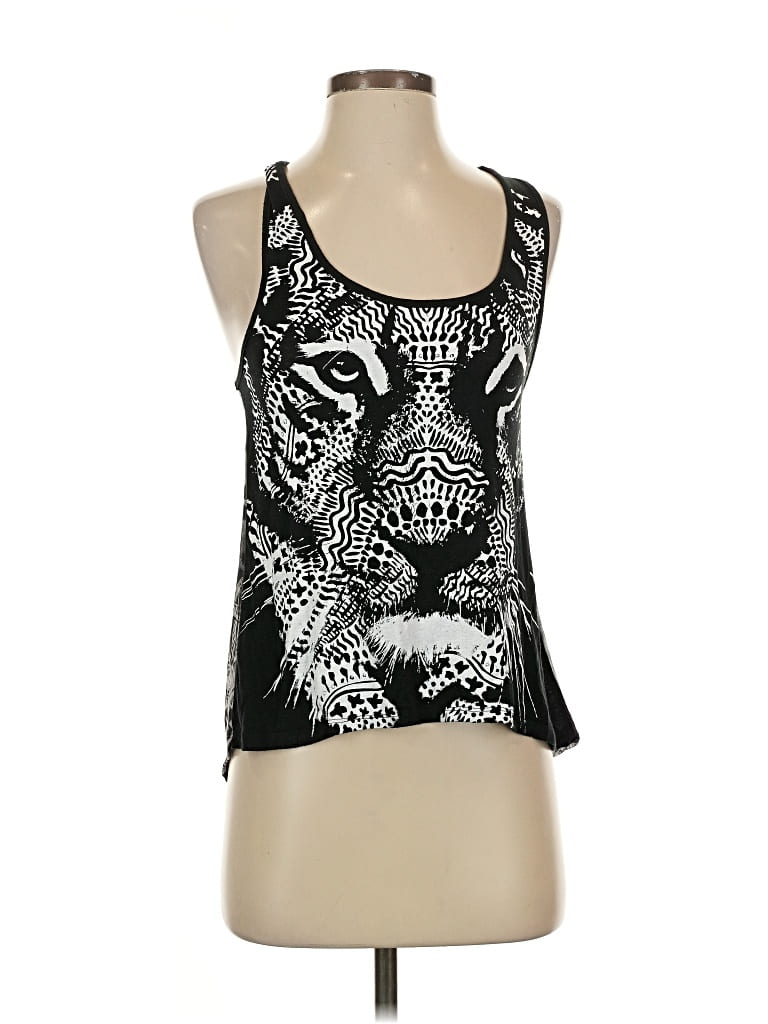 Pre-owned Bongo Tank Top Black Halter Neckline Tops