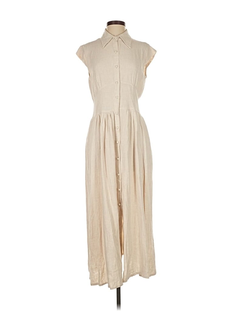 Pre-owned Assorted Brands Casual Dress In Brown