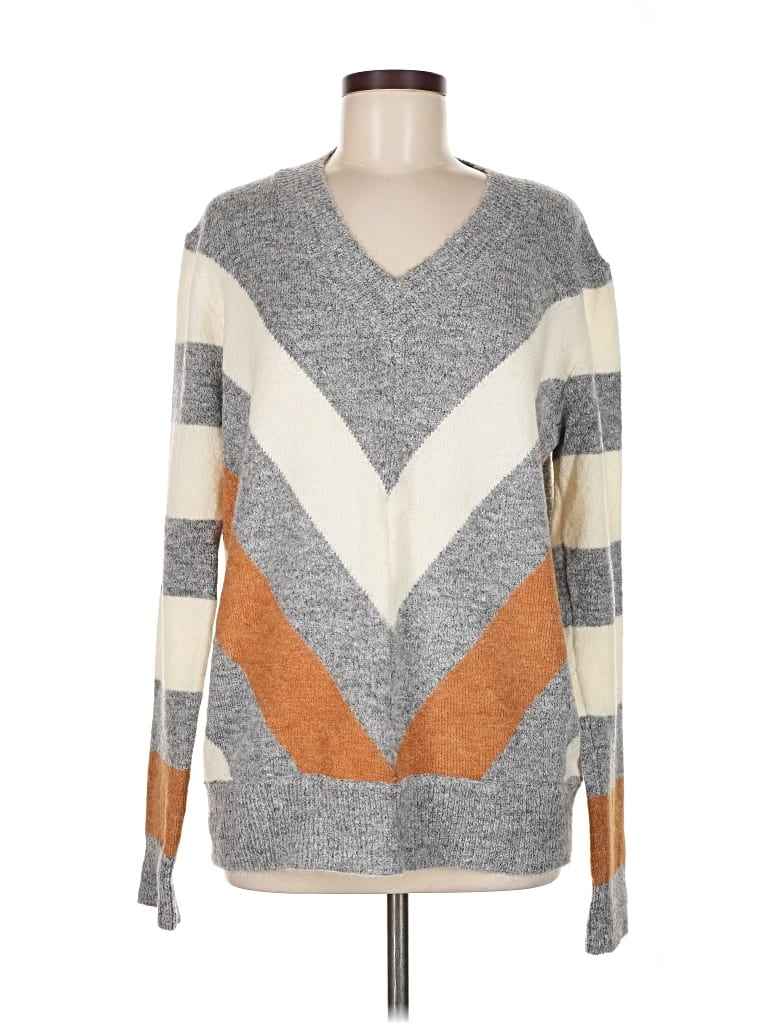 Pre-owned Doe & Rae Pullover Sweater In Gray