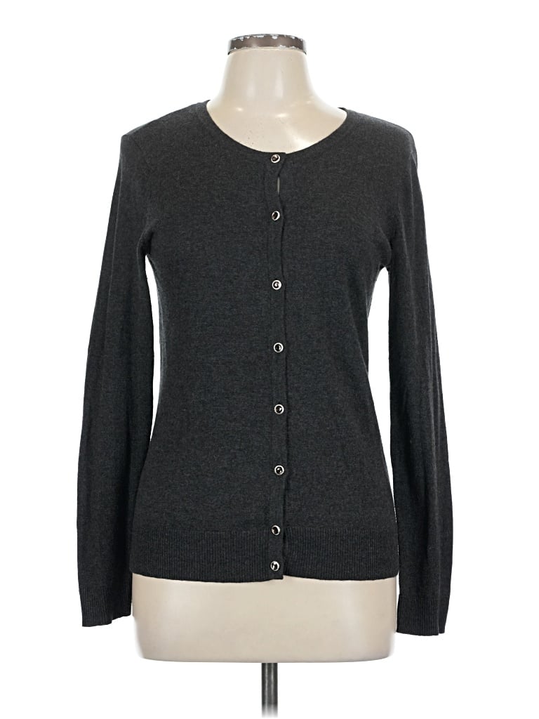 Pre-owned 7th Avenue Design Studio New York & Company Cardigan Sweater In Gray