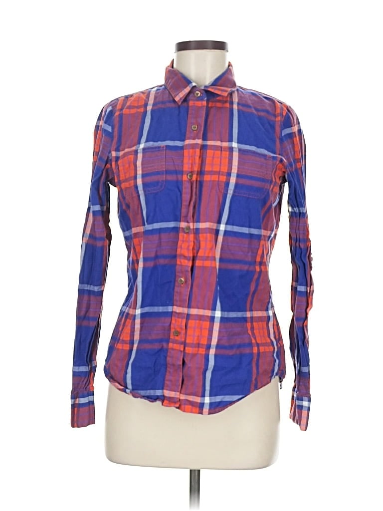 Pre-owned The North Face Long Sleeve Button Down Shirt In Blue