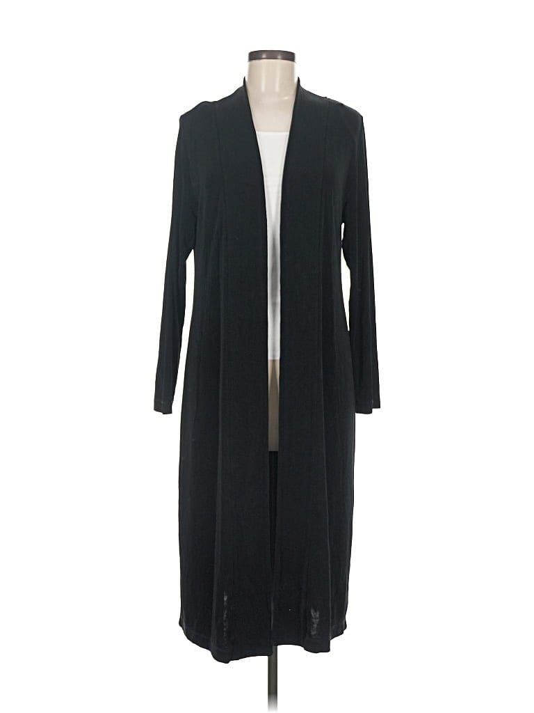 Pre-owned Travelers By Chico's Cardigan Sweater In Black