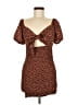 iris 100% Polyester Animal Print Brown Casual Dress Size M - photo 1