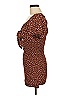 iris 100% Polyester Animal Print Brown Casual Dress Size M - photo 5