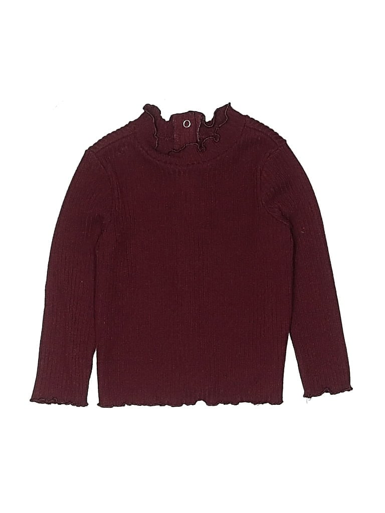 Pre-owned Old Navy Babies' Turtleneck Sweater In Burgundy