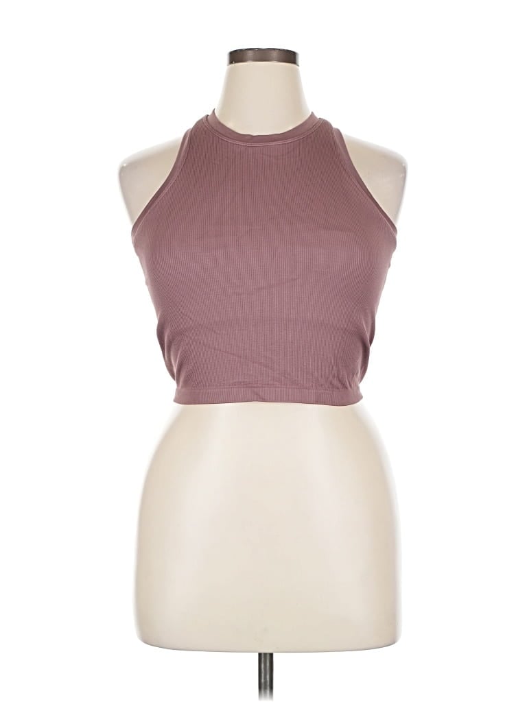 Pre-owned Pro-fit Tank Top Brown Halter Neckline Tops