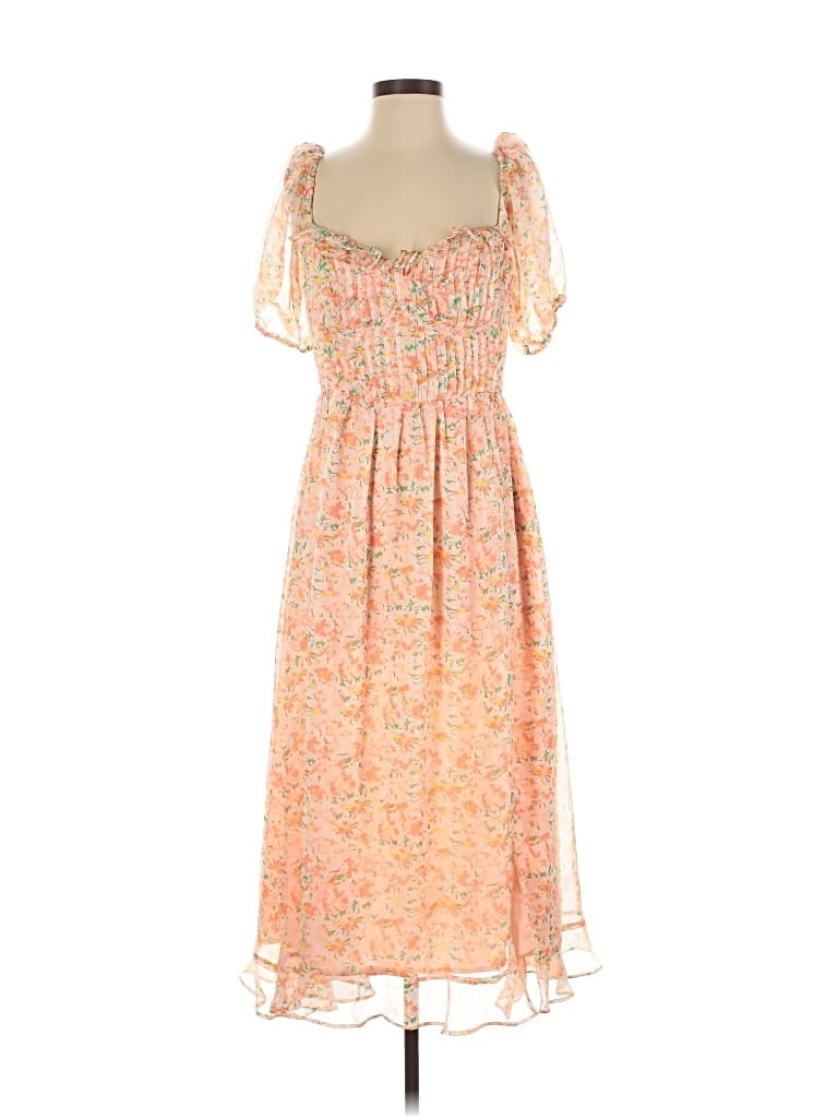 ASTR Pre-owned Casual Dress In Orange