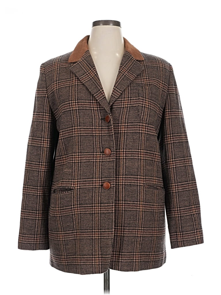 Pre-owned Studio 205 Blazer Jacket In Brown