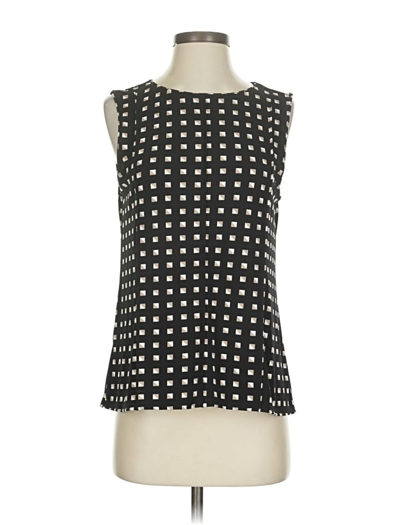 Pre-owned Ann Taylor Sleeveless Blouse In Black