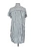 Madewell 100% Viscose Stripes Silver Short Sleeve Button-Down Shirt Size XS - photo 2