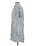 Madewell 100% Viscose Stripes Silver Short Sleeve Button-Down Shirt Size XS - photo 5