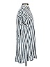 Madewell 100% Viscose Stripes Silver Short Sleeve Button-Down Shirt Size XS - photo 4