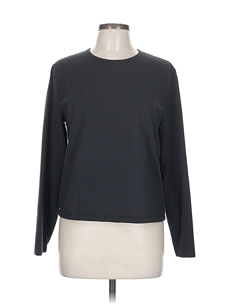 Pre-owned Athleta Long Sleeve T-shirt In Gray