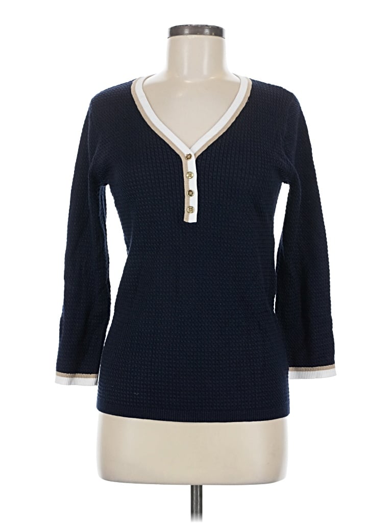 Pre-owned Jones New York Signature Cardigan Sweater In Blue