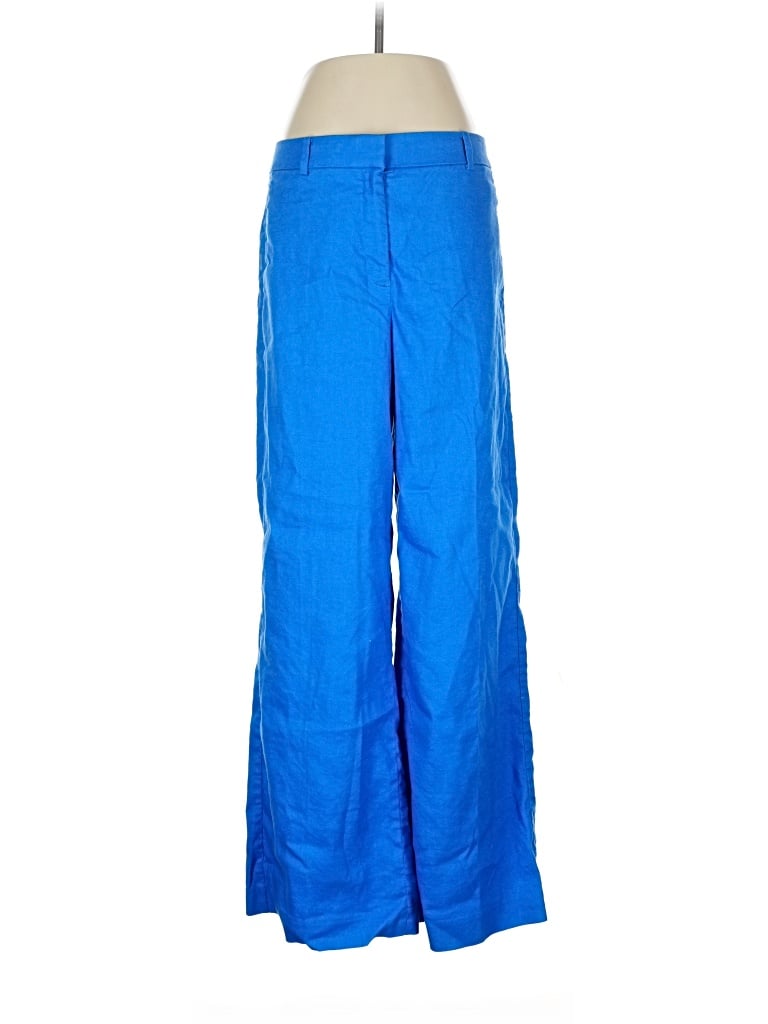 Pre-owned Ann Taylor Linen Pants In Blue