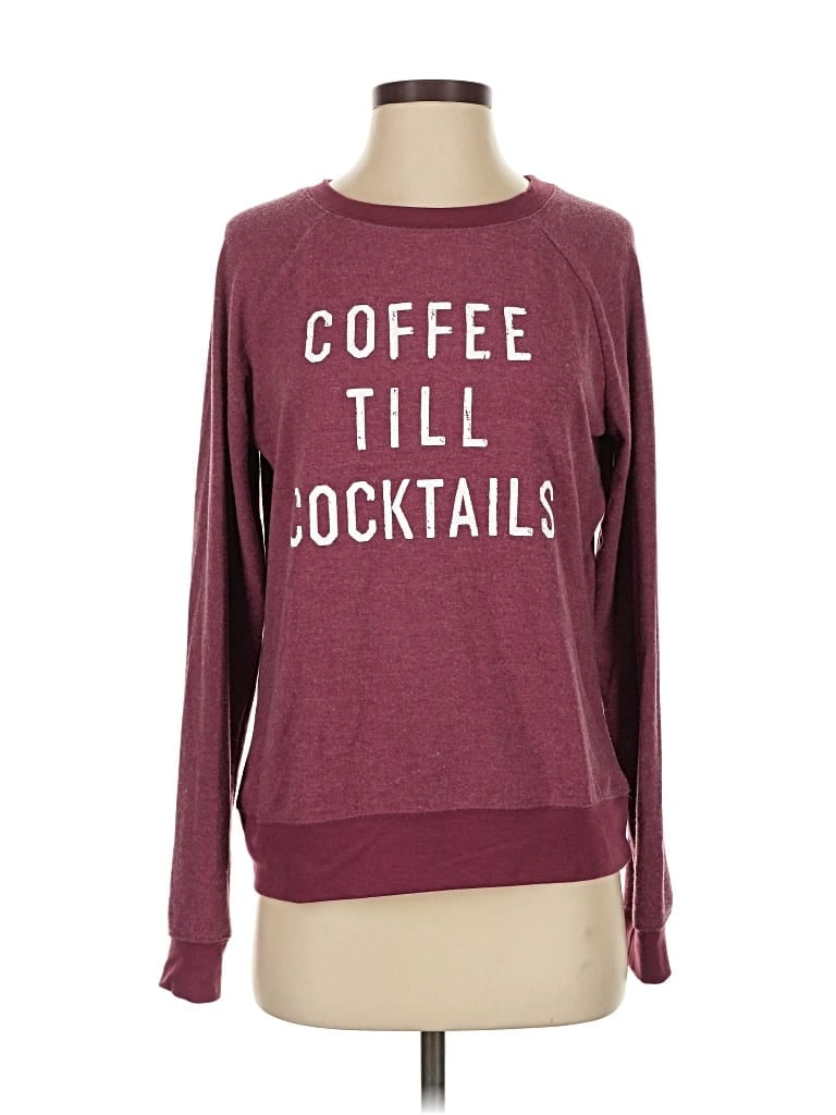 Pre-owned Grayson Threads Sweatshirt In Burgundy