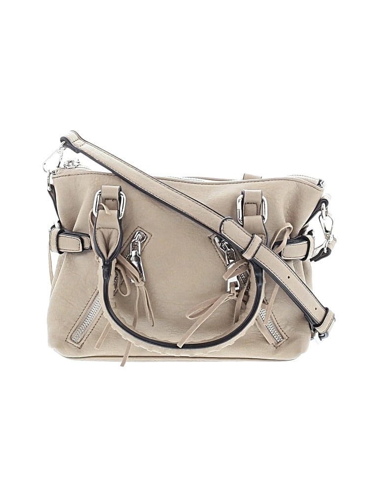 Pre-owned Urban Expressions Leather Satchel In Brown