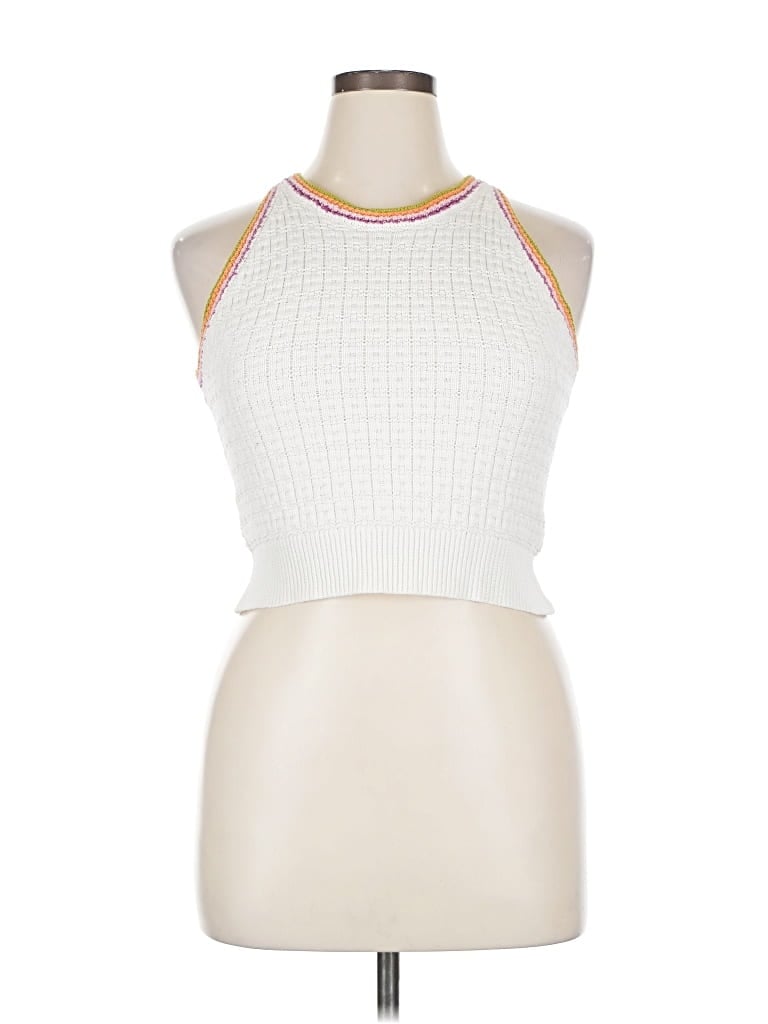 Pre-owned Sincerely Jules Pullover Sweater In White