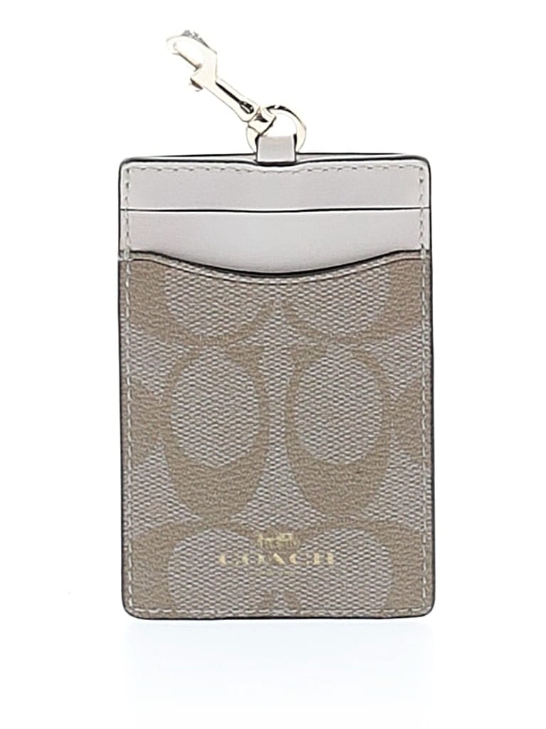 Pre-owned Coach Leather Card Holder In Brown