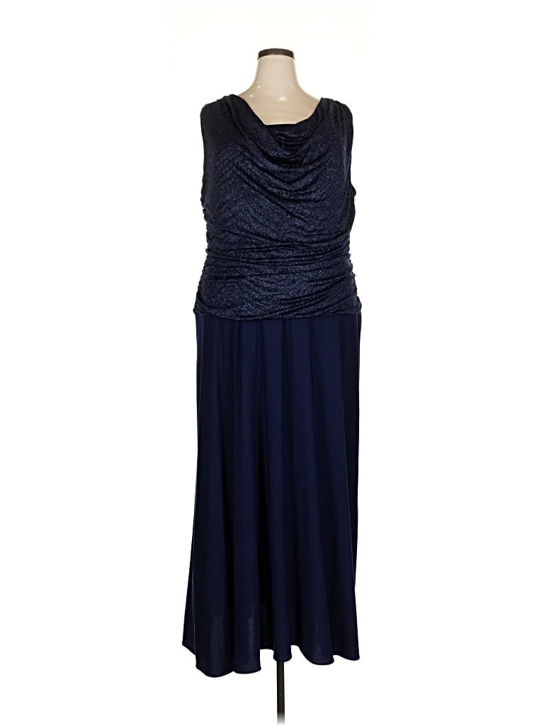 Pre-owned R & M Richards Casual Dress In Blue