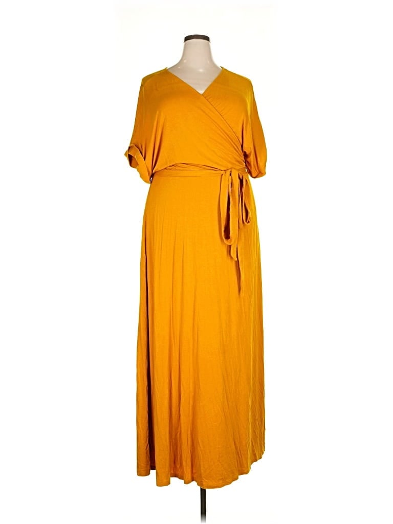 Pre-owned Eloquii Casual Dress In Yellow