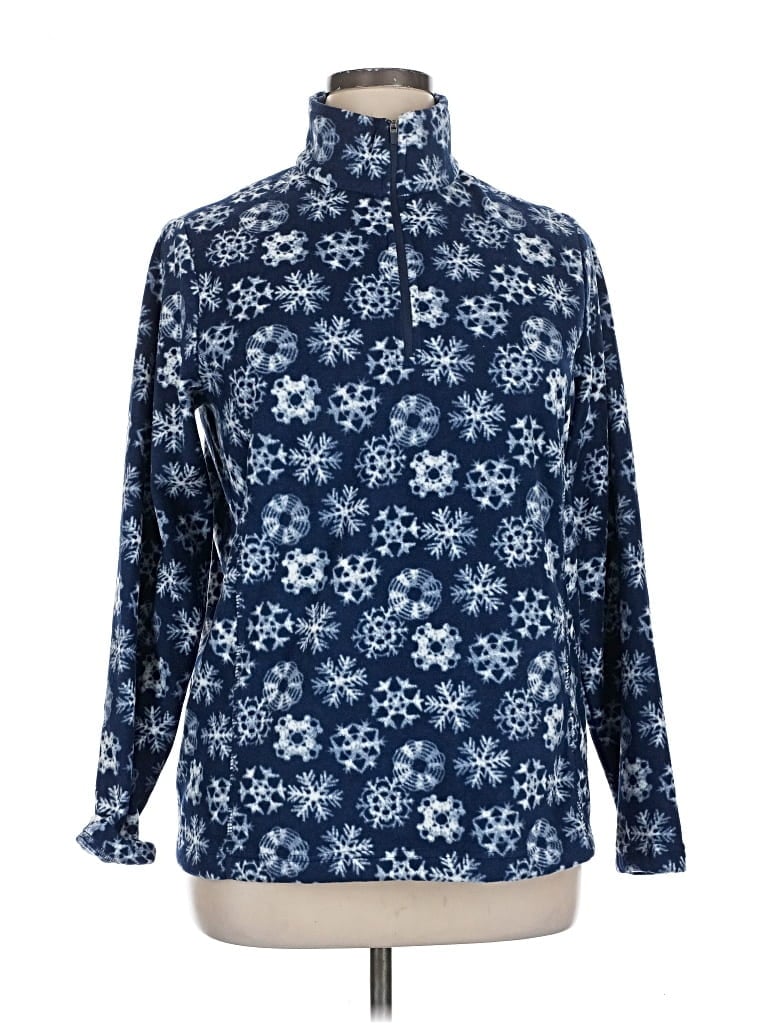 Pre-owned Lands' End Pullover Sweater In Blue