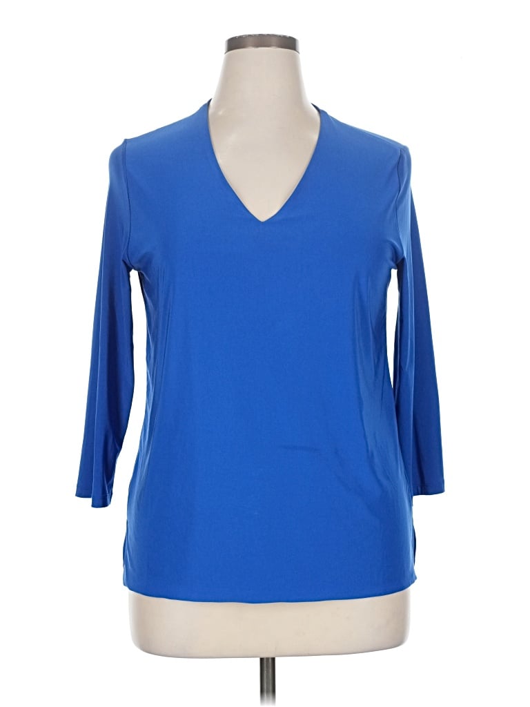 JEAN-PIERRE KLIFA Pre-owned 3/4 Sleeve Top In Blue