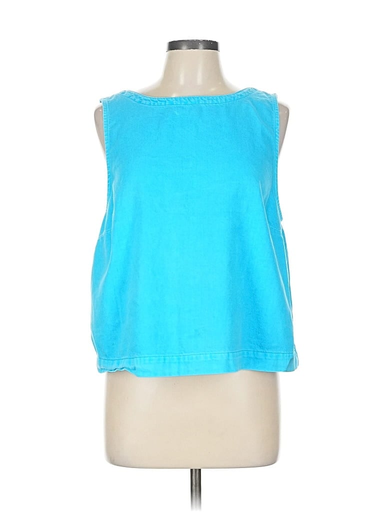 Pre-owned Gap Sleeveless Blouse In Blue