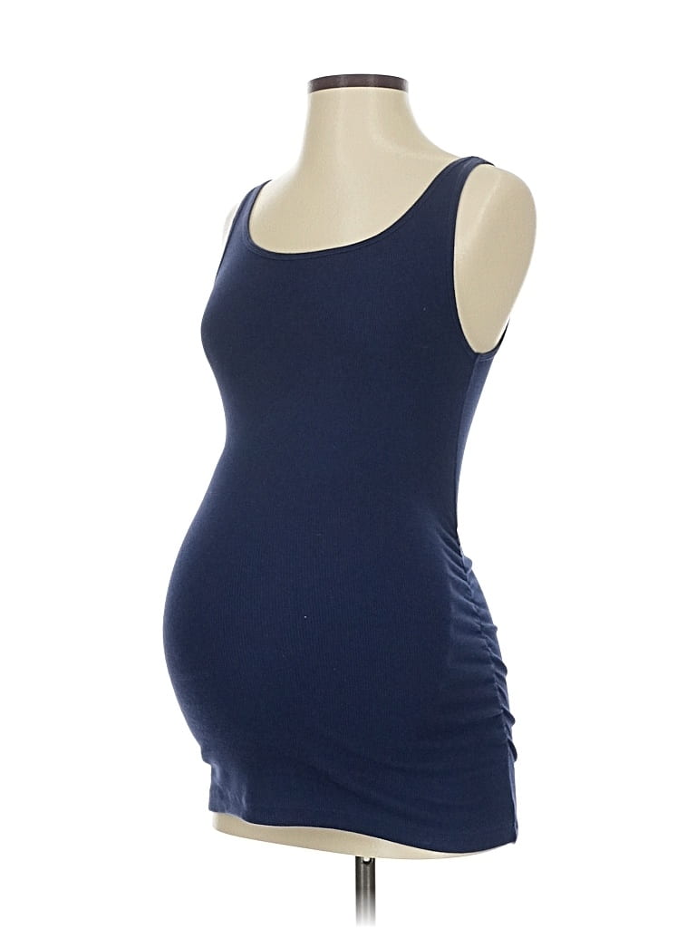 Pre-owned Old Navy - Maternity Tank Top Blue Strapless Neckline Tops