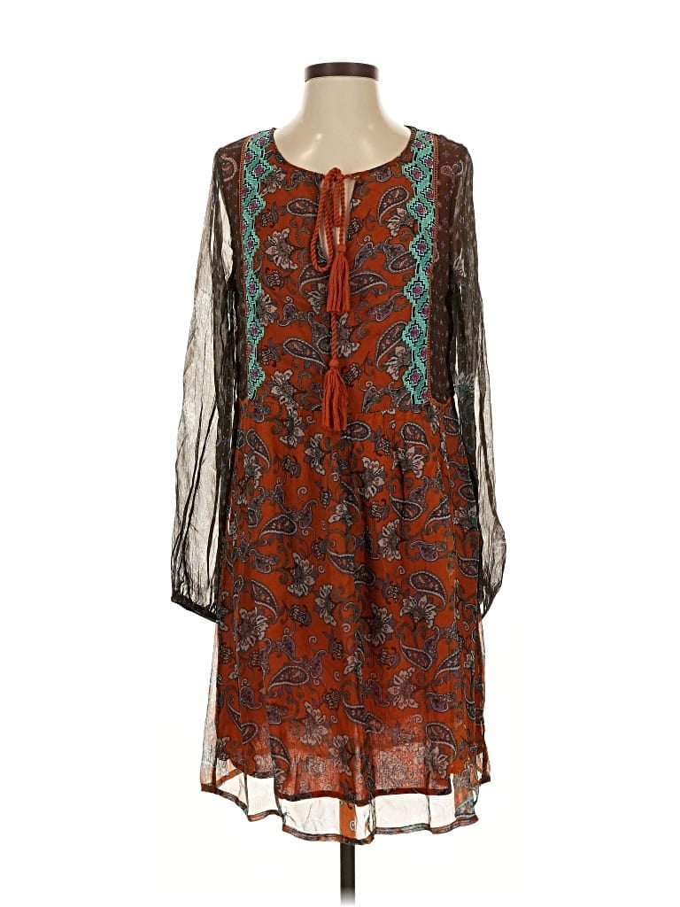 Pre-owned Sundance Casual Dress In Brown