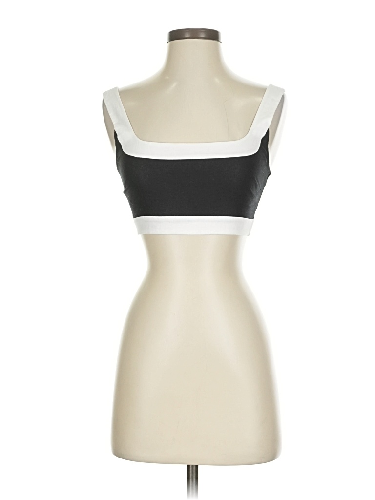 Pre-owned Reformation Sleeveless Top Black Strapless Neckline Tops