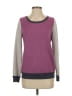 Splendid Color Block Purple Sweatshirt Size S - photo 1