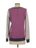 Splendid Color Block Purple Sweatshirt Size S - photo 2