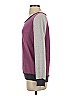 Splendid Color Block Purple Sweatshirt Size S - photo 5