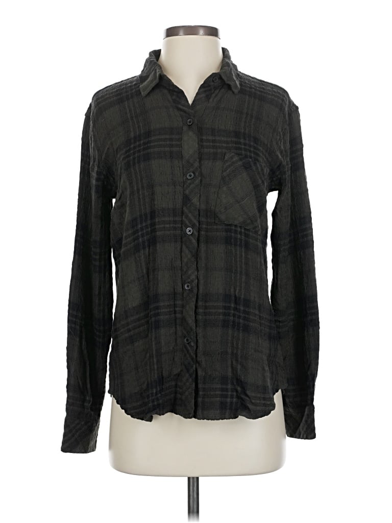 Pre-owned Rails Long Sleeve Button Down Shirt In Black