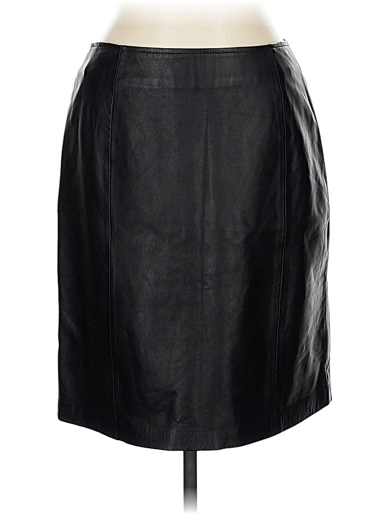 APT. 9 Pre-owned Faux Leather Skirt In Black