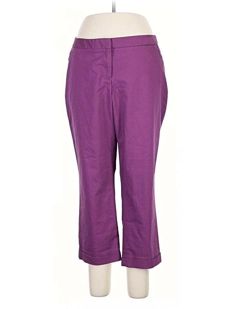 Pre-owned Lane Bryant Casual Pants In Purple