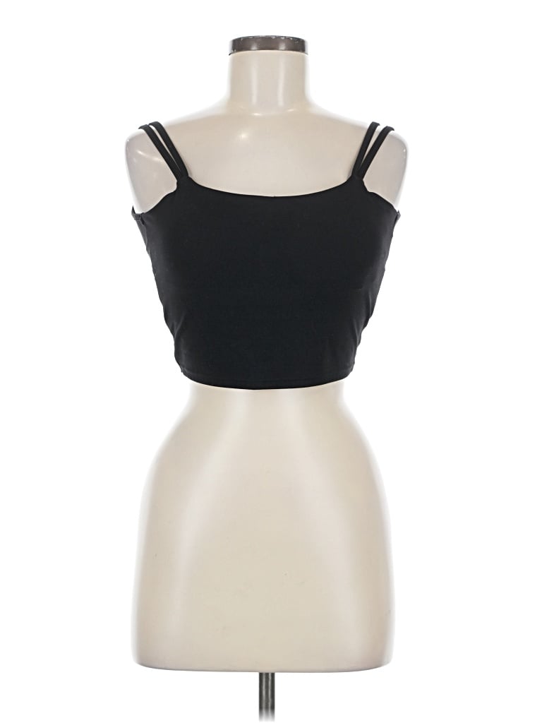 Pre-owned Unbranded Sports Bra In Black