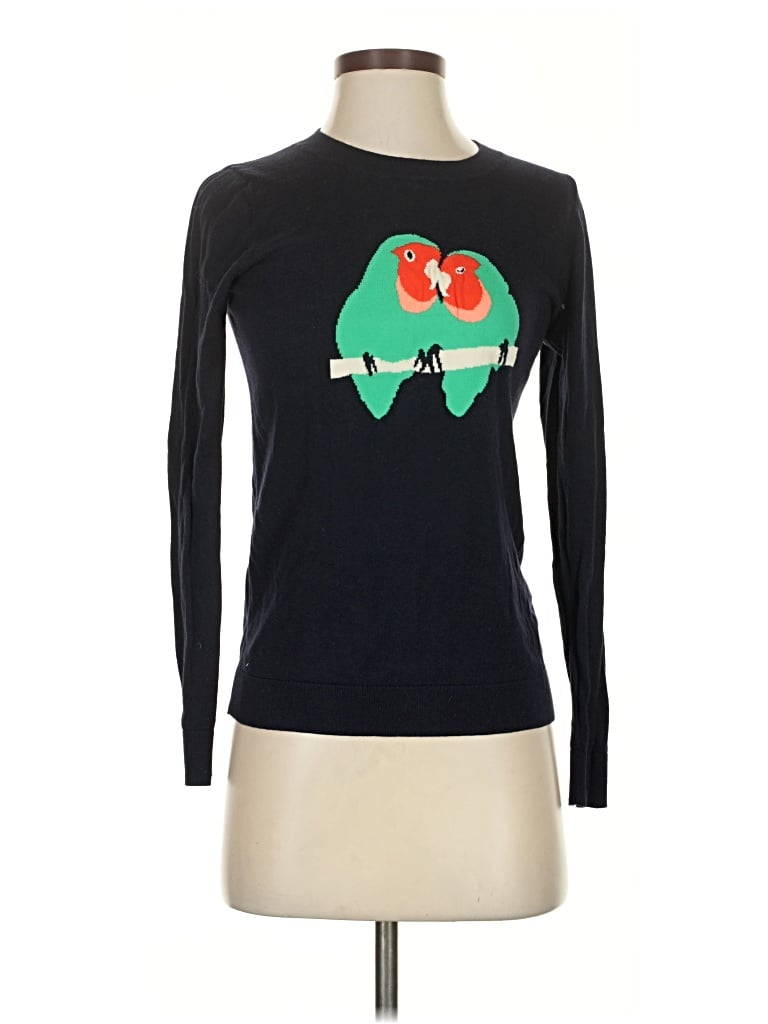 Pre-owned J.crew Factory Store Pullover Sweater In Black