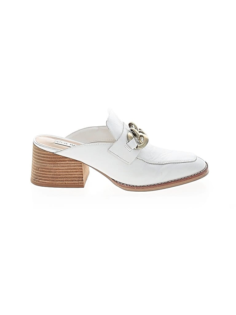 Pre-owned Steve Madden Mule/clog In White